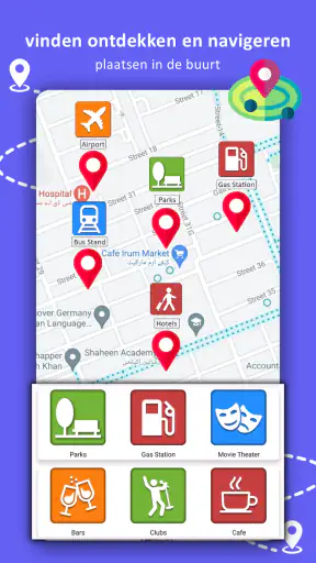 GPS-navigatie, kaarten & route screenshot