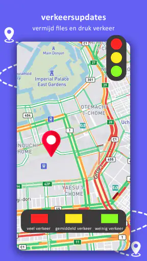 GPS-navigatie, kaarten & route screenshot