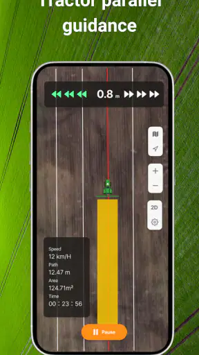 GPS-navigatie voor tractoren screenshot