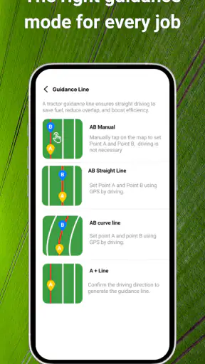 GPS-navigatie voor tractoren screenshot