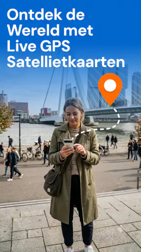 GPS-satelliet kaart navigatie screenshot
