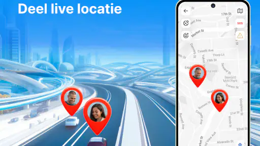 GPS-tracker: Locatie delen screenshot