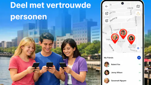 GPS-tracker: Locatie delen screenshot