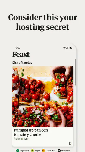 Guardian Feast: Daily Recipes screenshot
