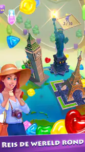 Gummy Drop: match 3 en bouw screenshot