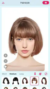 Hairstyle Try On: 600 Haircuts screenshot