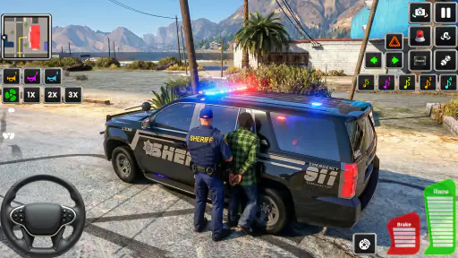 Highway Police Car Patrol Game screenshot