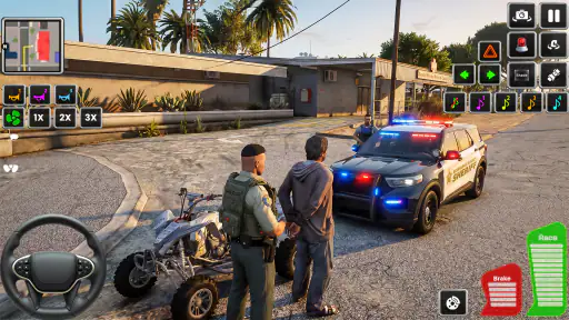 Highway Police Car Patrol Game screenshot