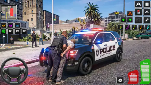Highway Police Car Patrol Game screenshot