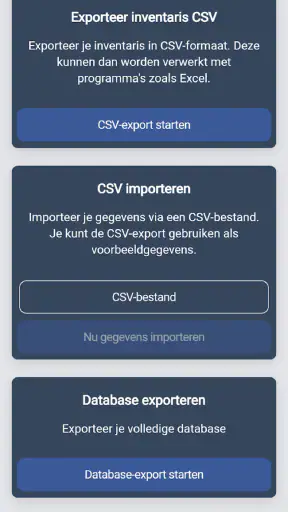 HITS Inventarisbeheer screenshot