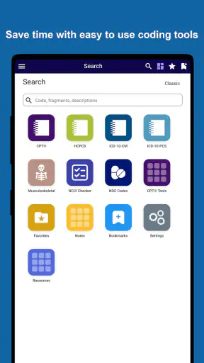 iCoder CPT RVU ICD10 HCPCS NDC screenshot