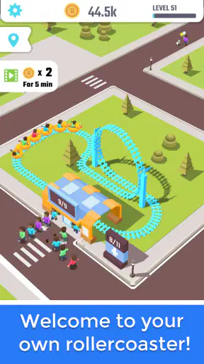 Idle Roller Coaster screenshot