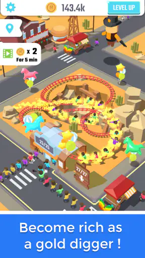 Idle Roller Coaster screenshot
