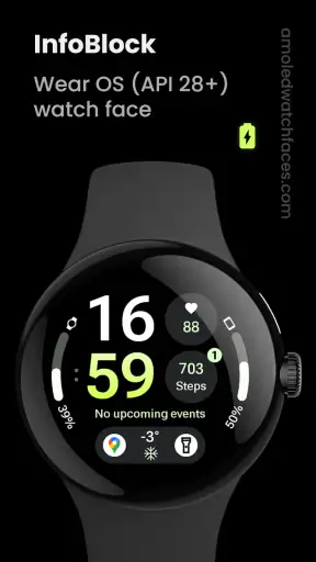 InfoBlock Watch Face screenshot