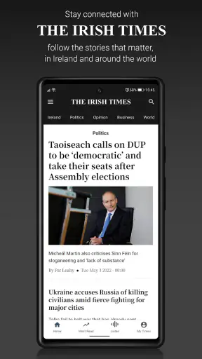 Irish Times News screenshot