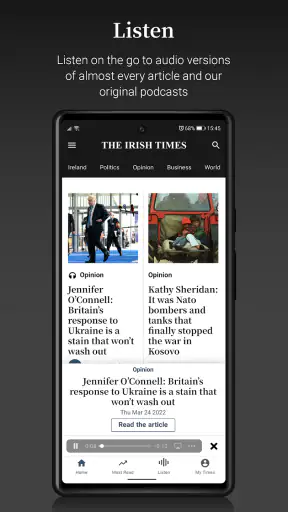 Irish Times News screenshot