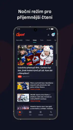 iSport.cz: sportovní zprávy screenshot