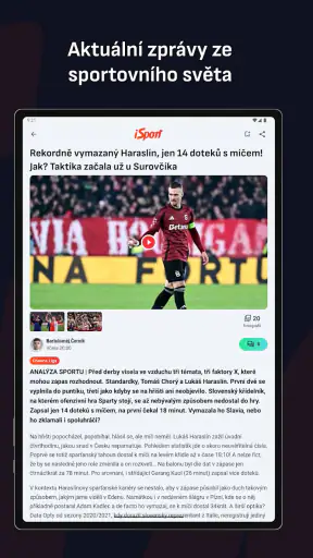 iSport.cz: sportovní zprávy screenshot