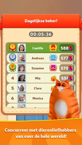 Kitty Scramble: Woord Stapels screenshot