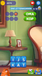 Kitty Scramble: Woord Stapels screenshot