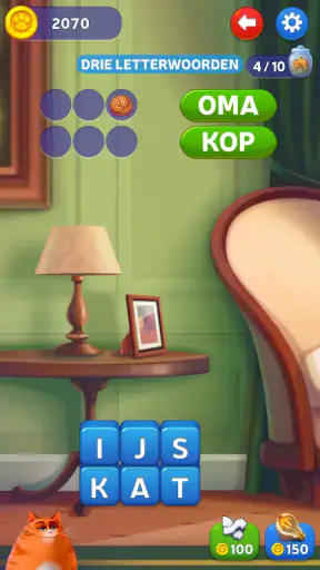 Kitty Scramble: Woord Stapels screenshot