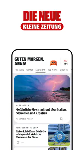 Kleine Zeitung screenshot