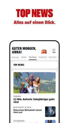 Kleine Zeitung screenshot