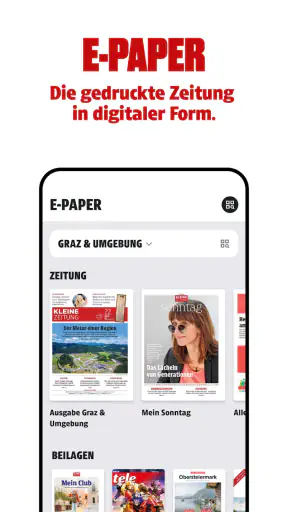 Kleine Zeitung screenshot