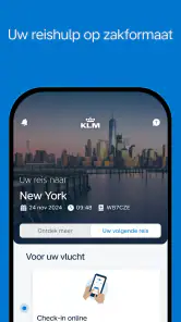 KLM - Boek een vlucht screenshot