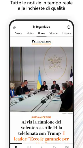 la Repubblica - news online screenshot