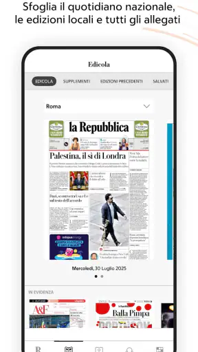 la Repubblica - news online screenshot