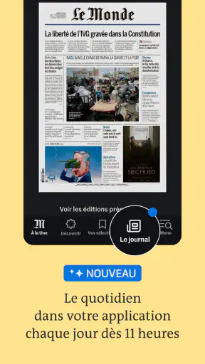 Le Monde, Actualités en direct screenshot