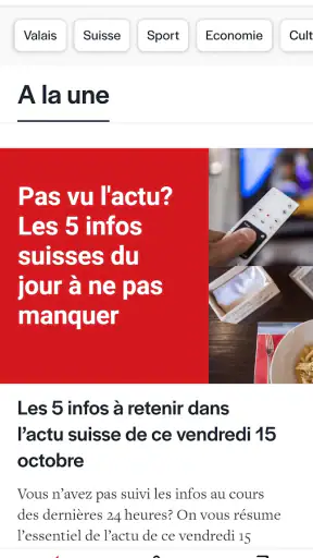 Le Nouvelliste screenshot