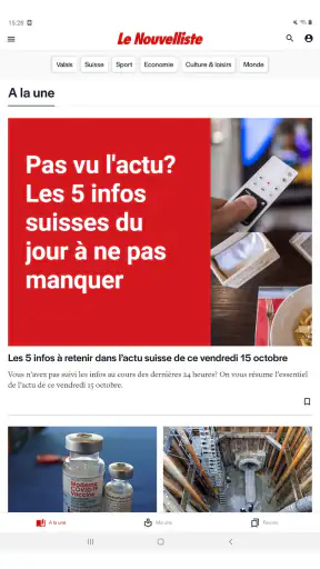Le Nouvelliste screenshot