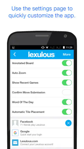 Lexulous Word Game screenshot