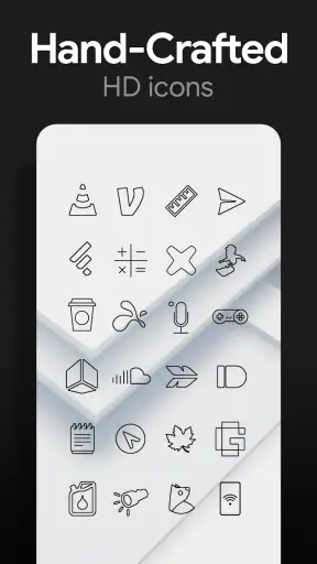 Lines Dark Pro - Icon Pack screenshot