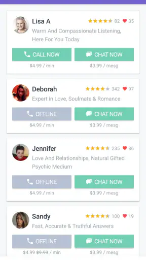 Live Psychic Chat screenshot