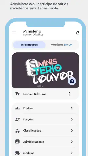 LouveApp - Ministérios screenshot