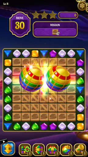 Magic Lamp - Match 3 Adventure screenshot