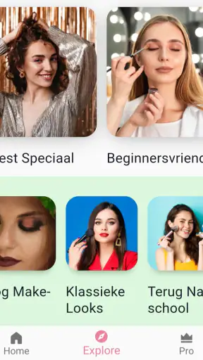 Make-up Zelfstudie App screenshot