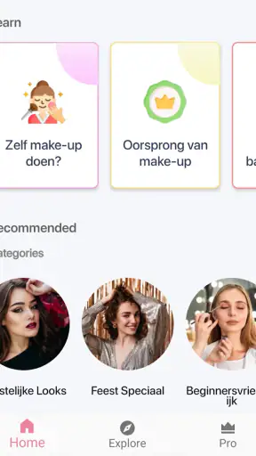 Make-up Zelfstudie App screenshot