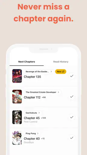 MangaTime - Manga Tracker screenshot