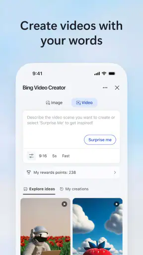 Microsoft Bing Search screenshot