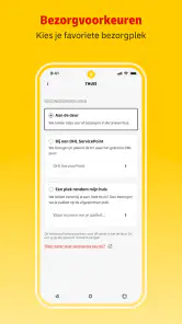 Mijn DHL screenshot