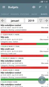 Mijn huishoudboek screenshot