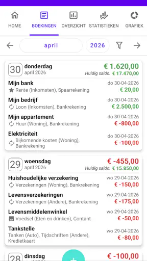 Mijn huishoudboek Pro screenshot