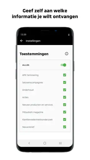 Mijn Mitsubishi screenshot