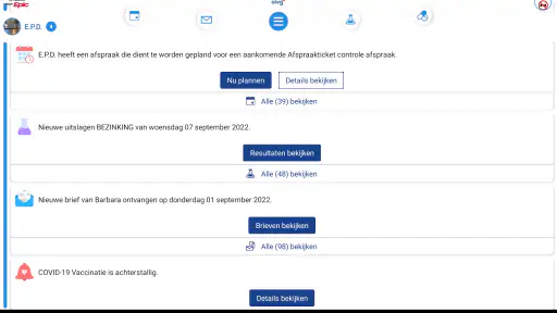 MijnOLVG screenshot