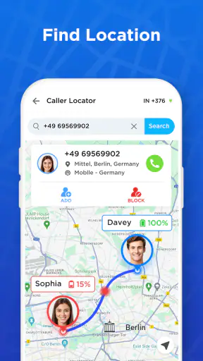 Mobile Number Location App screenshot