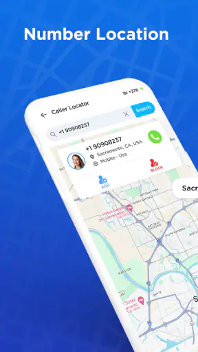 Mobile Number Location App screenshot